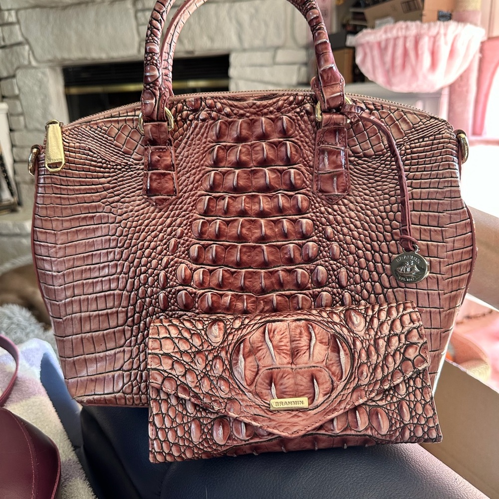 Brahmin Duxbury Dusty Pink with Wallet